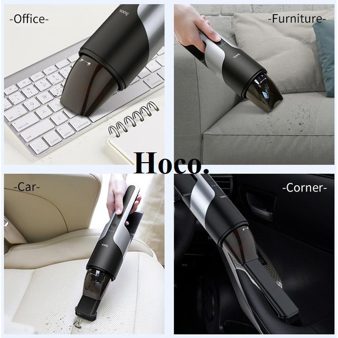 Máy hút bụi cầm tay mini xe hơi Hoco PH16 Chính Hãng hút Siêu sạch