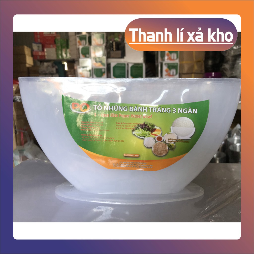 Tô Nhúng Bánh Tráng  Khay nhúng bánh tráng 3 Ngăn