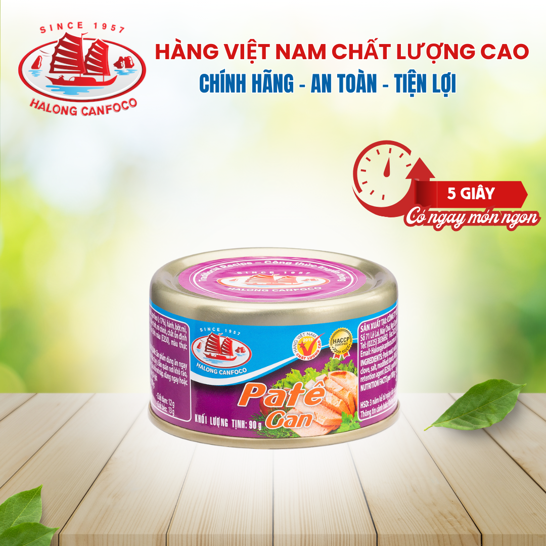 Pate gan heo 90g - Đồ Hộp Hạ Long