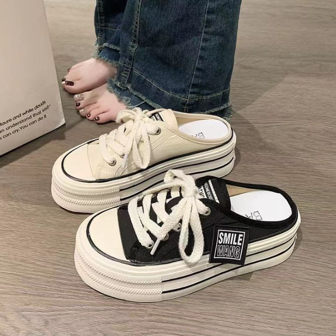 Giầy Sneaker sục đạp gót ulzzang 2 mầu cực HOT B11