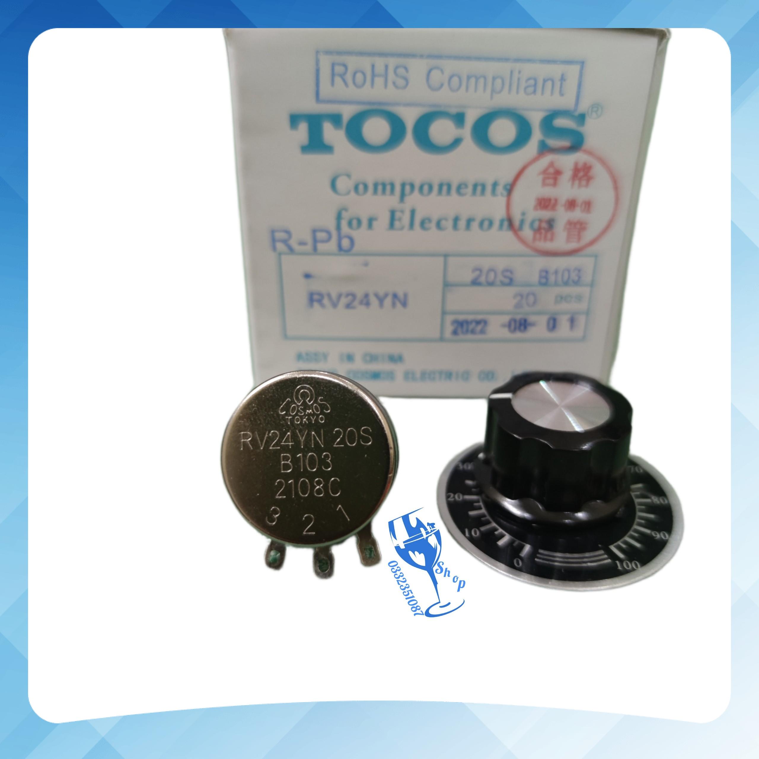 Biến trở tocos biến trở xoay chiết áp tocos rv24yn 20s b103 10k