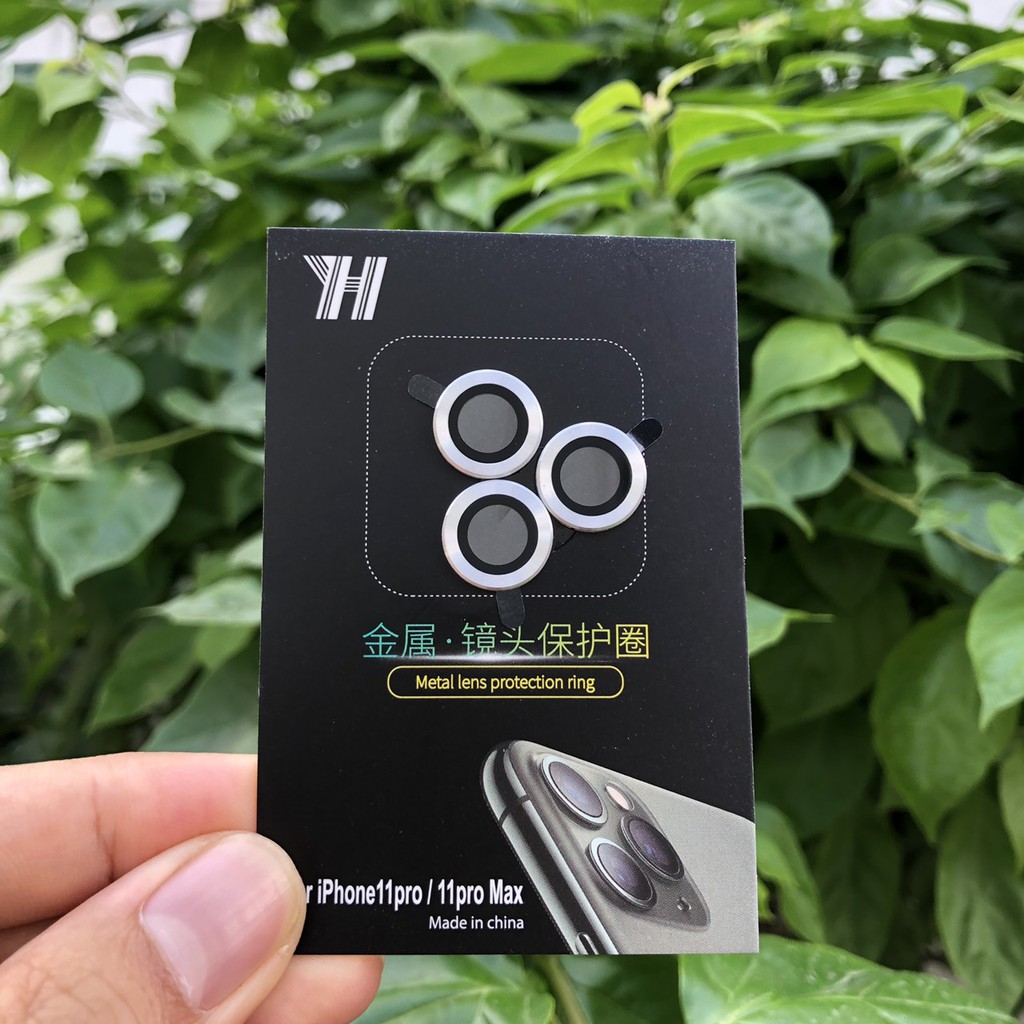 Bộ 3 vòng bảo vệ camera iphone 11pro/ 11pro max - chống vân tay, chống mờ camera