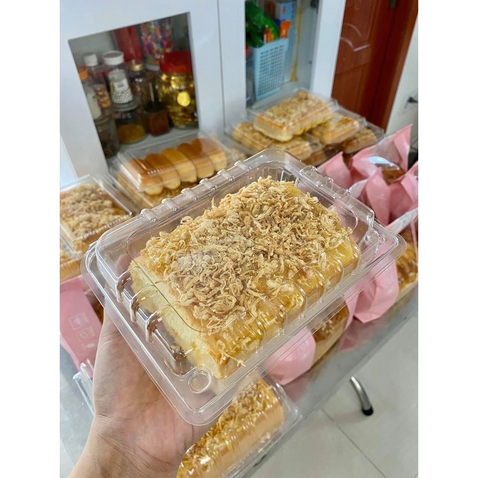 50 - 100 hộp nhựa hh145 đựng bánh - trái cây h145