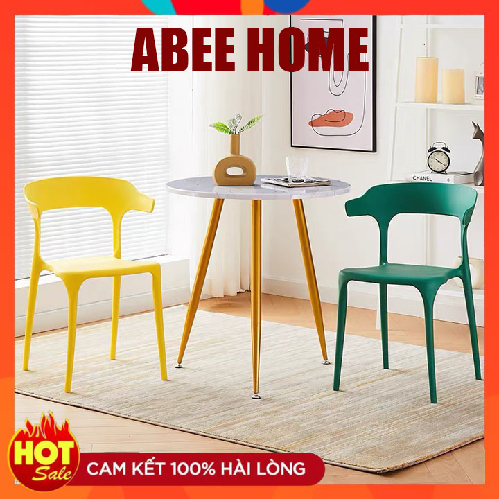 🔥 SIÊU PHẨM 🔥 Ghế ĂN Nhựa PP Tổng Hợp Cao Cấp Đúc Nguyên Khối Bền đẹp - Ghế Nhựa Bàn Ăn Nhà Bếp Sang Trọng BGN004