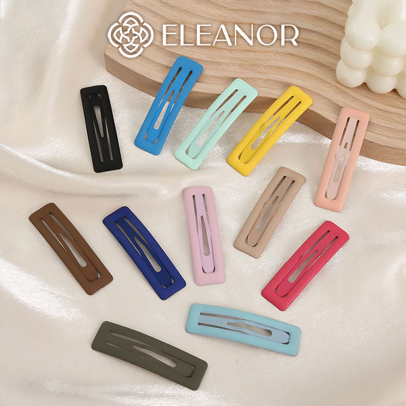 Kẹp tóc nữ Eleanor Accessories kẹp tóc mái nhiều màu basic phụ kiện tóc 6005