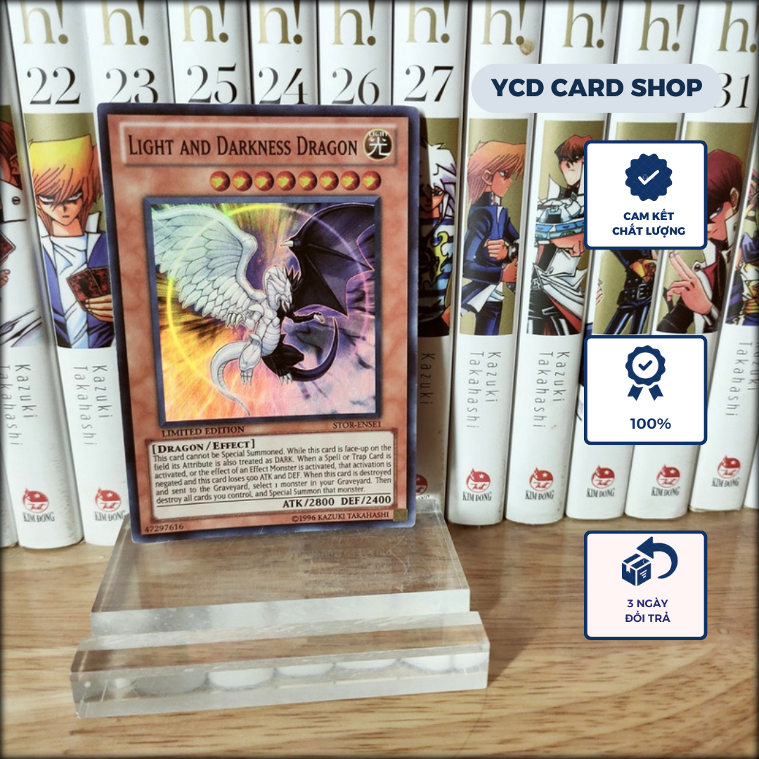 Thẻ bài yugioh Chính hãng Light and Darkness Dragon – Super Rare