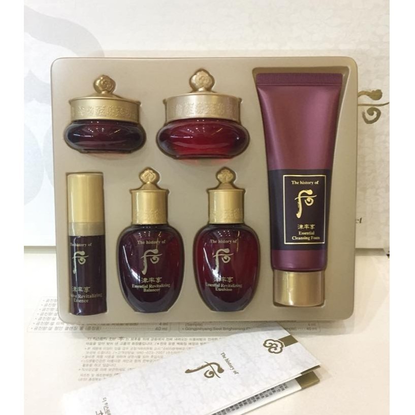Bộ dưỡng whoo đỏ Ja Saseng Essence 6 sản phẩm