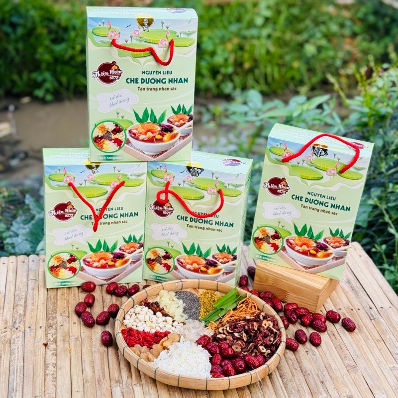 Chè Dưỡng Nhan 14 Vị 500gr Có Hoa Mộc nhà Thiện Nhân hàng loại 1