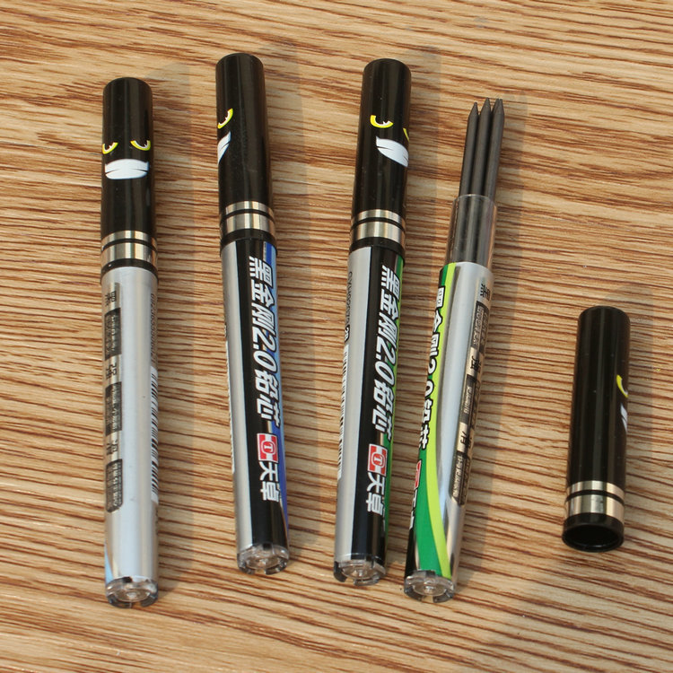 Hộp ngòi chì 2B dùng cho bút chì bấm ngòi to, Ngòi chì to 2B