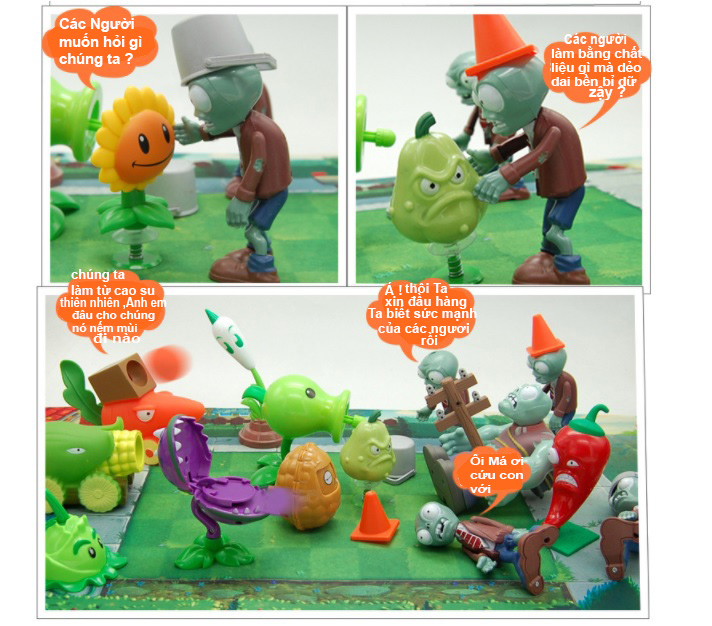 bộ đồ chơi hoa quả nổi giận plant and zombies 18 chi tiết (hot) 7