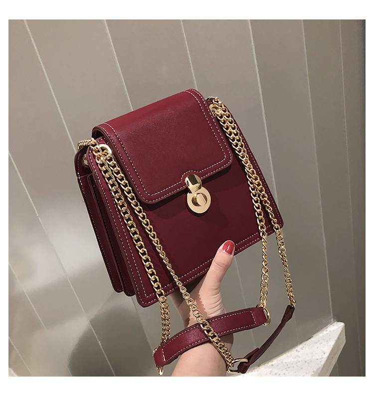 Túi xách sang chảnh màu đỏ mận