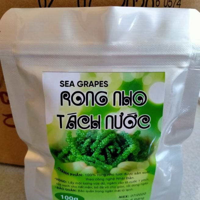 1 ký rong nho (10 gói) tặng 10 gói mè rang, rong nho đã được rửa sạch, tác dụng giảm cân và ngăn ngừa ung thư hiệu quả