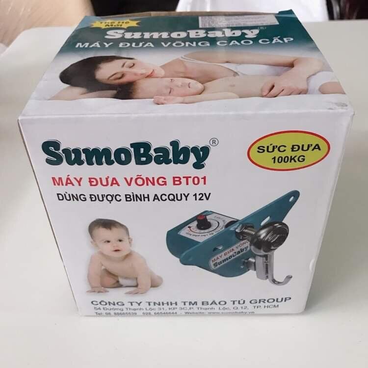 Máy đưa võng tự động sumobaby - freeship max - thuỳ phạm - đặc sản củ chi