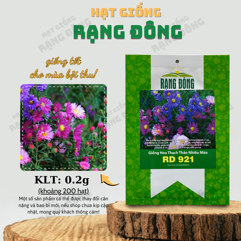Hạt giống Hoa Thạch Thảo Nhiều Màu RD 921 Hoa trồng quanh năm, thích hợp trồng sân vườn hoặc chậu - Hạt giống Rạng Đông