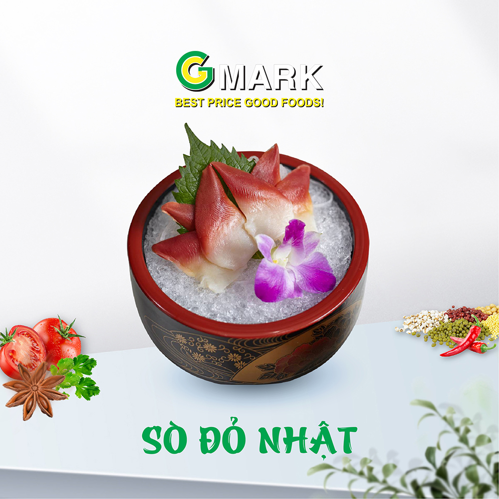 Sò Đỏ Nhật Hokkigai Nhập Khẩu Gmark Chuyên Sushi, Sashimi 1kg