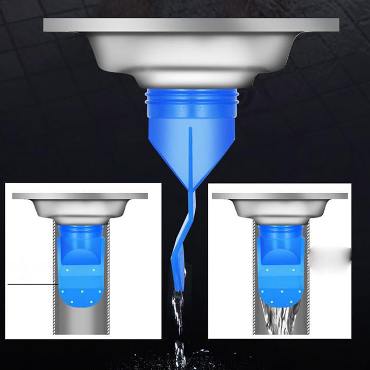Nút bịt cống ngăn mùi thoát nước silicone -Ống chặn mùi hôi cống - bộ nắp phễu thoát sàn chống trào ngược ngăn côn trùng khử mùi đường thoát nước