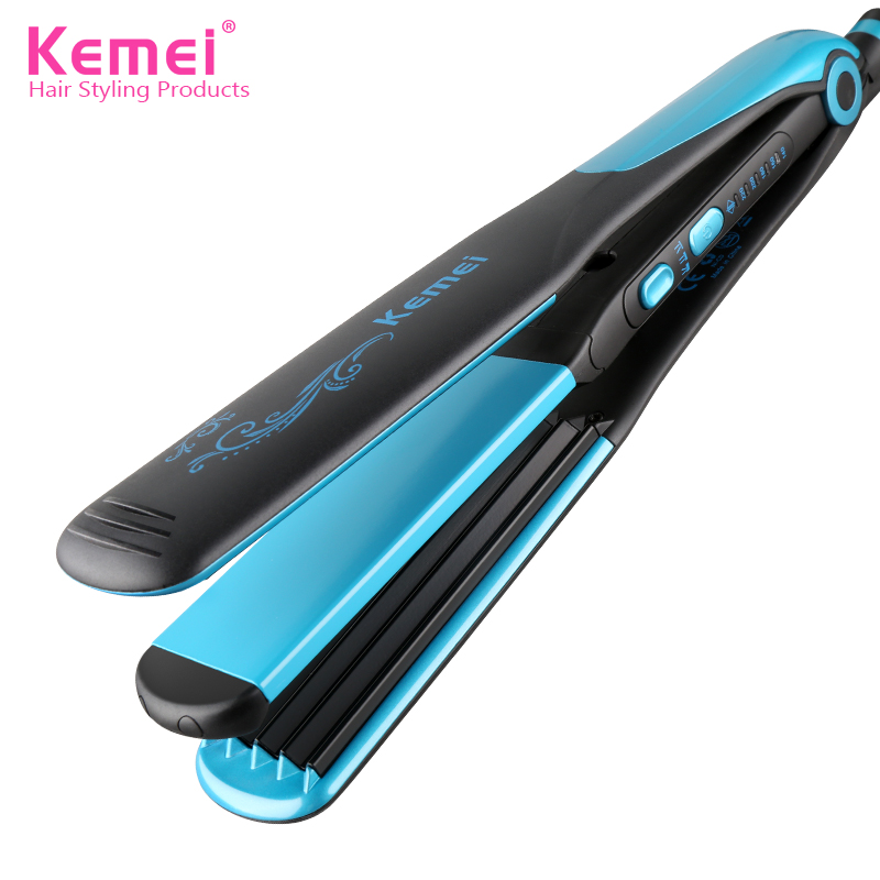 Máy duỗi tóc và bấm dập xù tạo kiểu tóc 2 in 1 kemei km 2209
