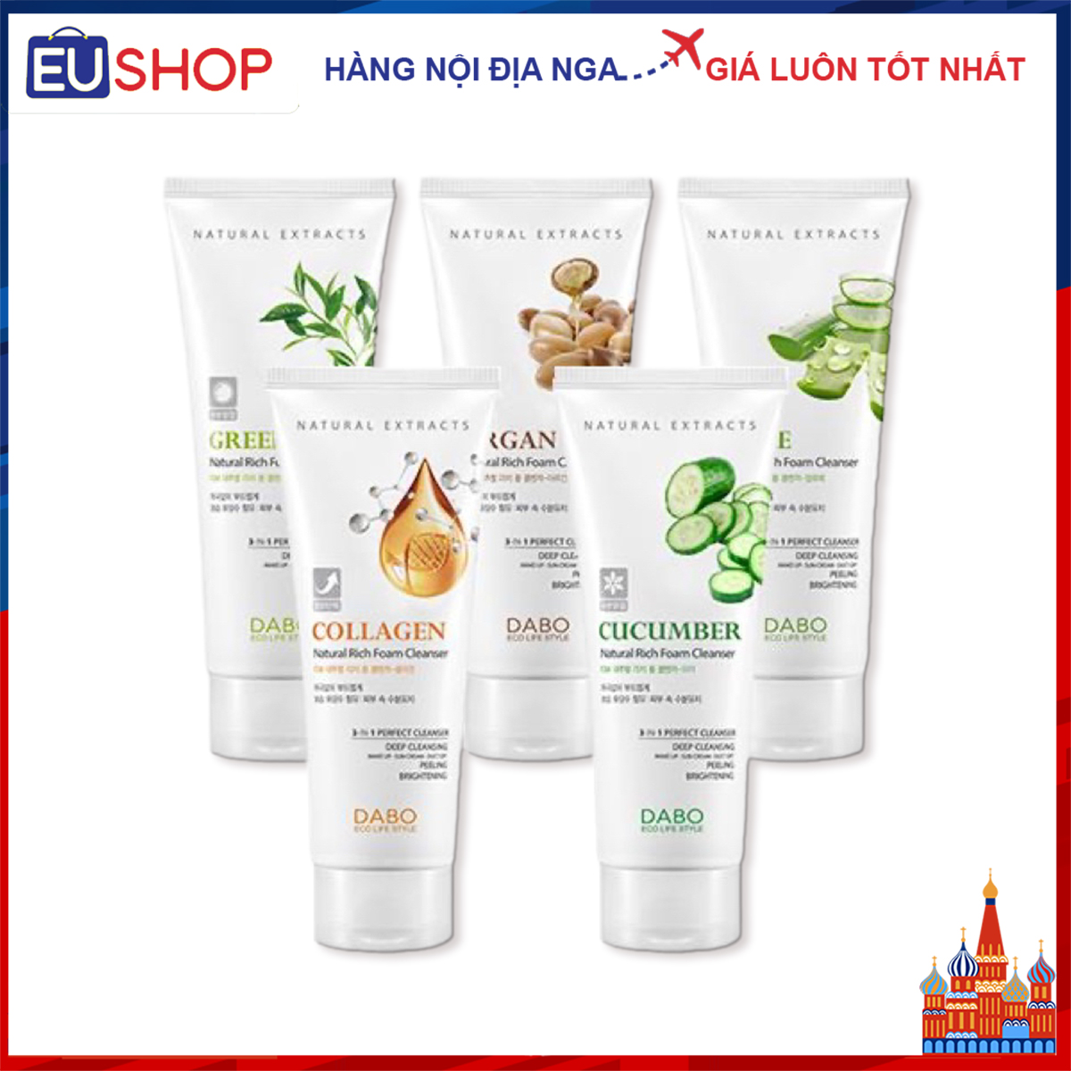 Sữa rửa mặt Dabo Hàn Quốc tuýp 180ml