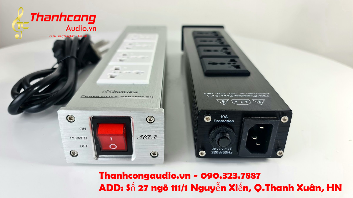 Bộ lọc điện Weiduka AC2.2 dùng cho hệ thống âm thanh Hi-End ( Bạc).