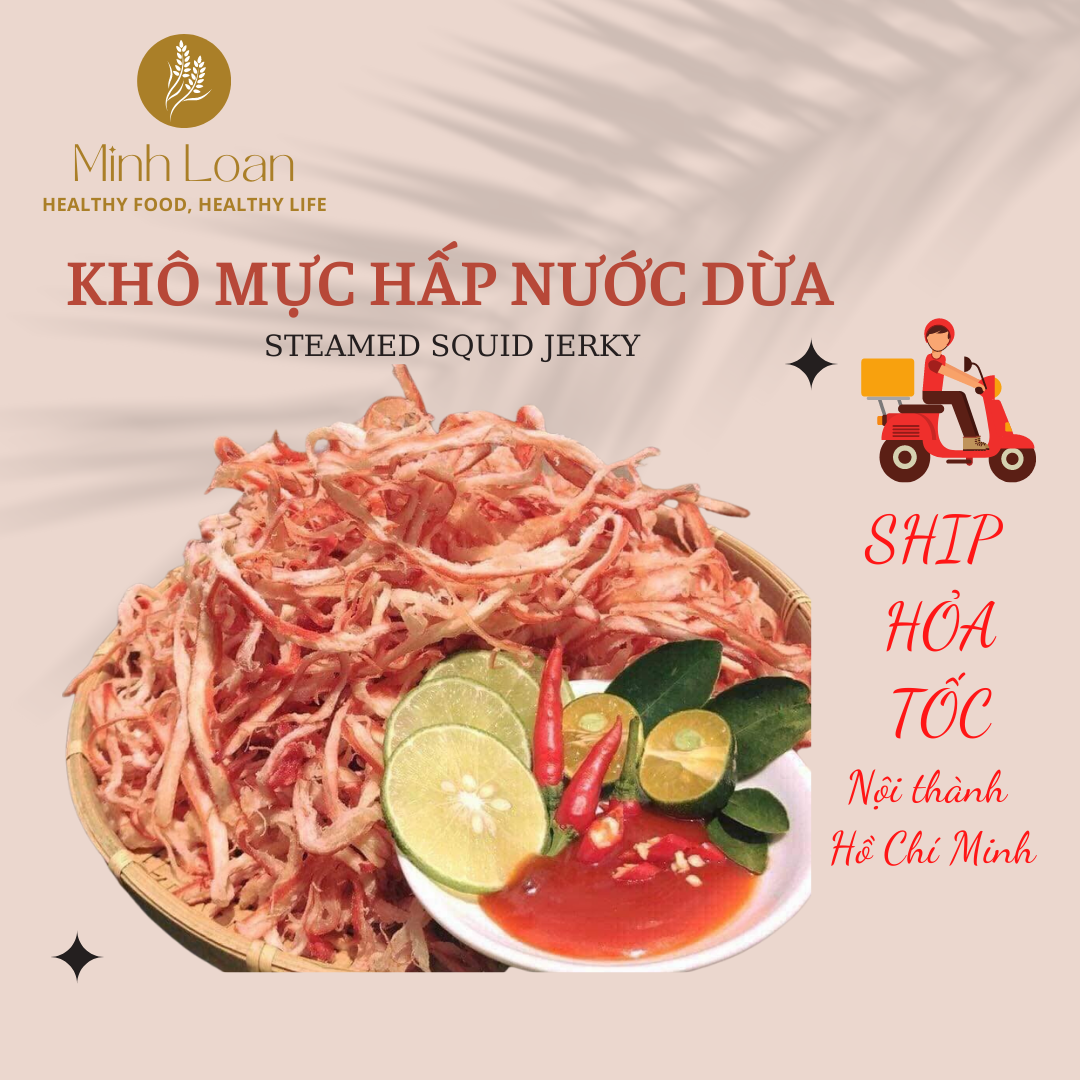 Khô mực hấp nước dừa loại đặc biệt - MinhLoanfarm