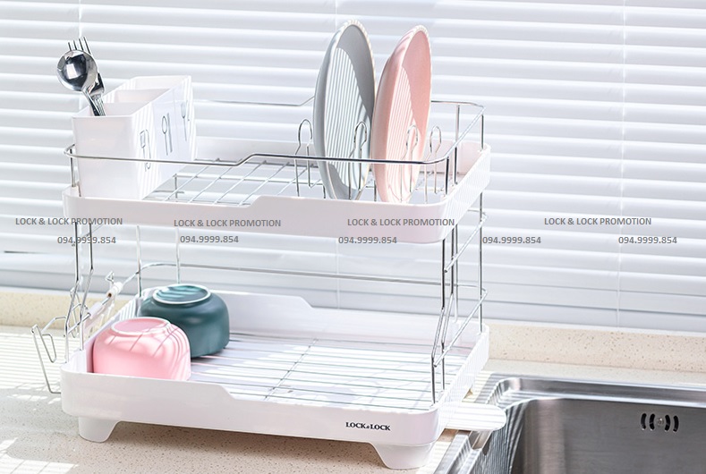 Kệ úp chén dĩa 2 tầng Lock&Lock LDR2001