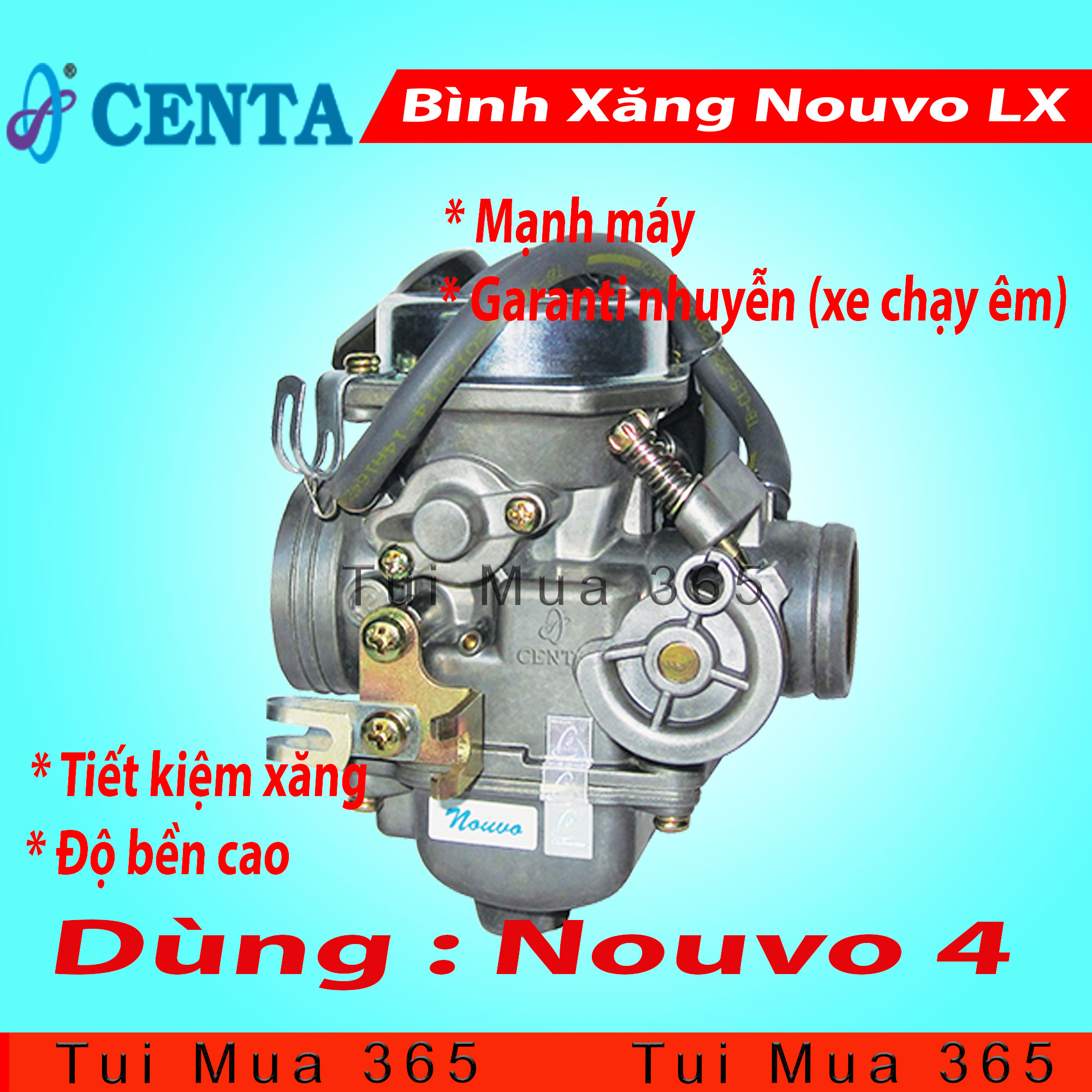 [HCM]Bình Xăng Con xe Nouvo LX Tiết Kiệm Xăng Centa