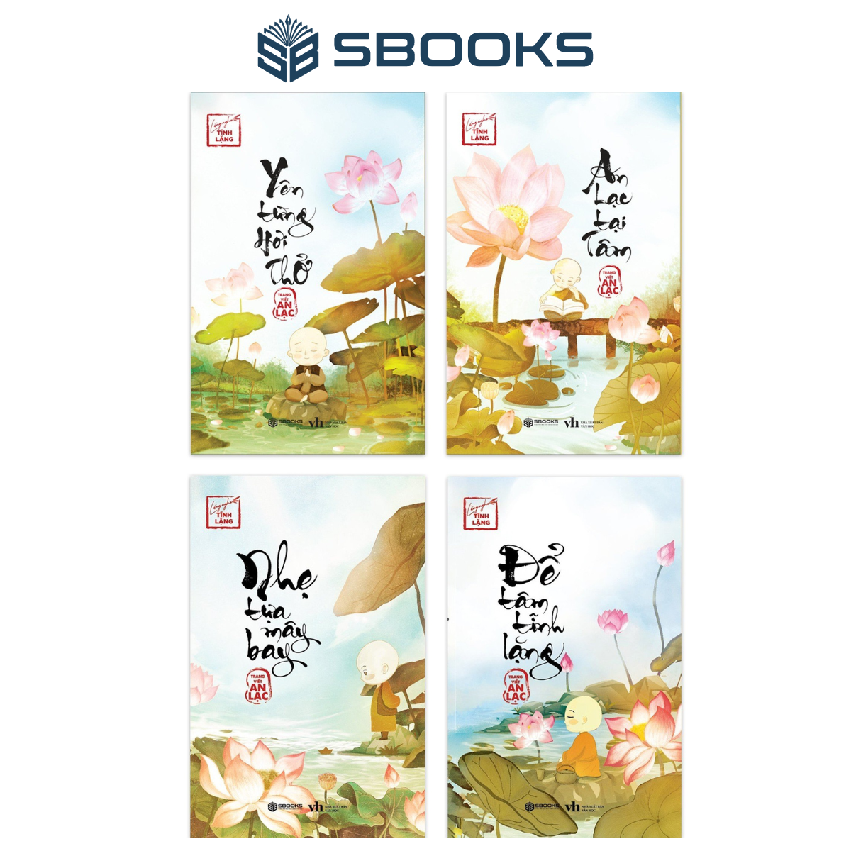 Sách combo 4 cuốn lắng nghe tĩnh lặng - sbooks