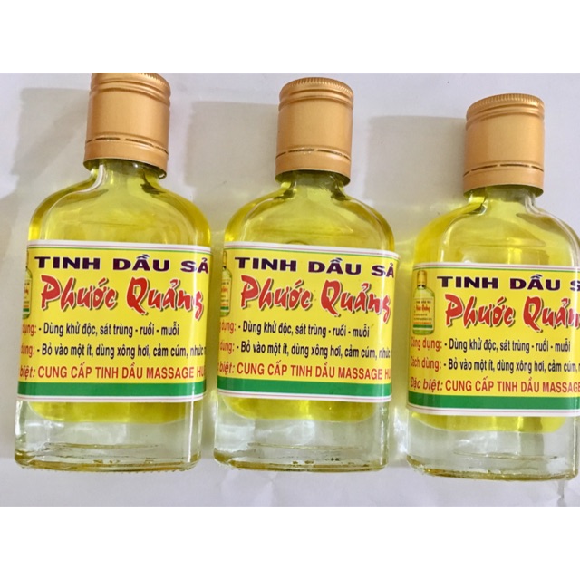 3 chai tinh dầu xả chống muỗi hiệu phước quảng huế