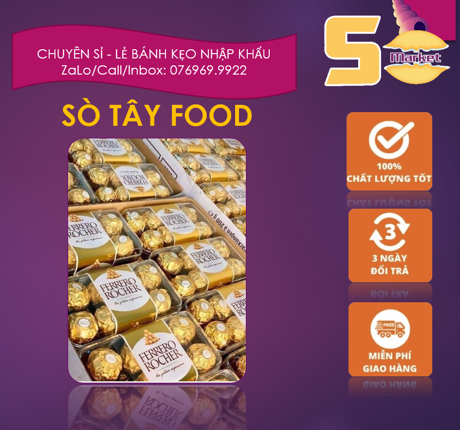 Socola ferrero rocher 16 viên date mới nhất