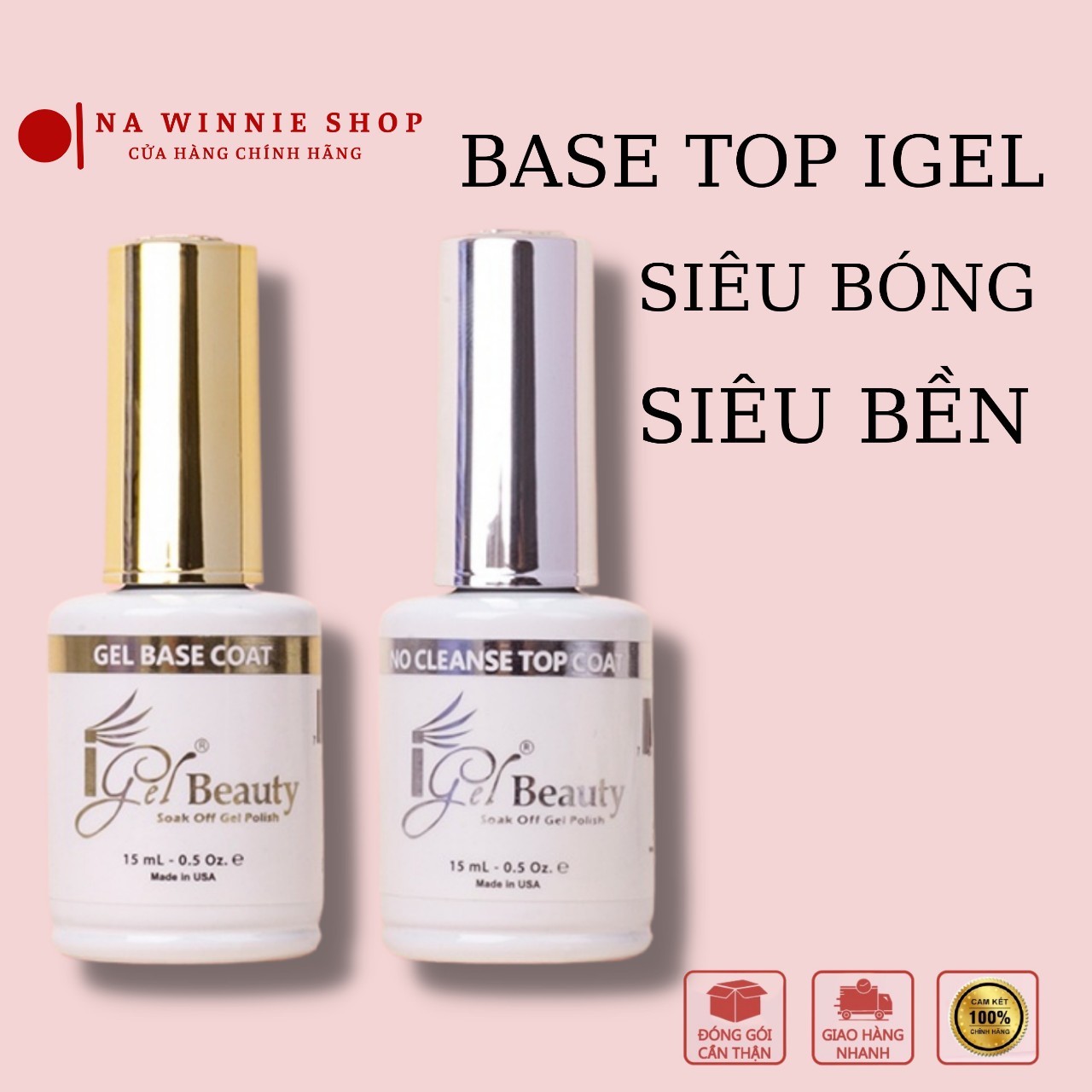 Base, top igel chính hãng, nhâp khẩu từ mỹ, top gel