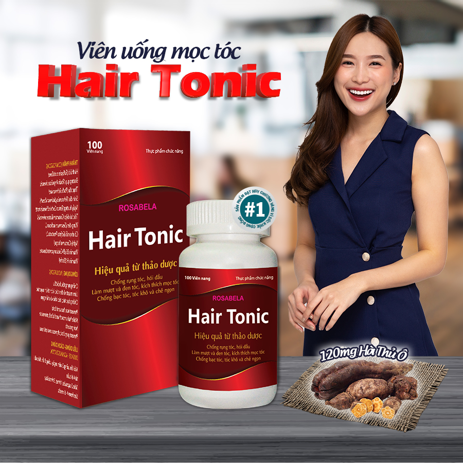 Viên uống mọc tóc HAIRTONIC giúp giảm rụng tóc kích thích tóc mọc nhanh chắc khỏe suôn mượt bóng đẹp