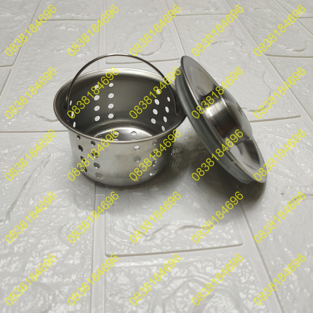 Rổ đựng rác inox trong bồn rửa chén bát, rổ lọc Rác cho hố thoát chậu rửa chén phi 110