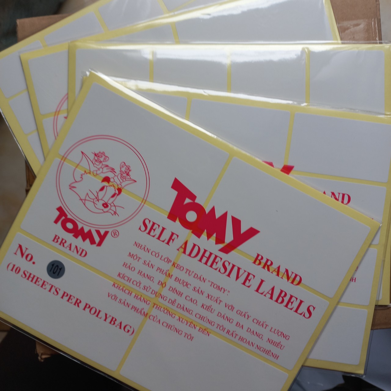 Decal tomy a5 / giấy dán nhãn mã só 119 120 121 122 123 124 xấp 10 tờ