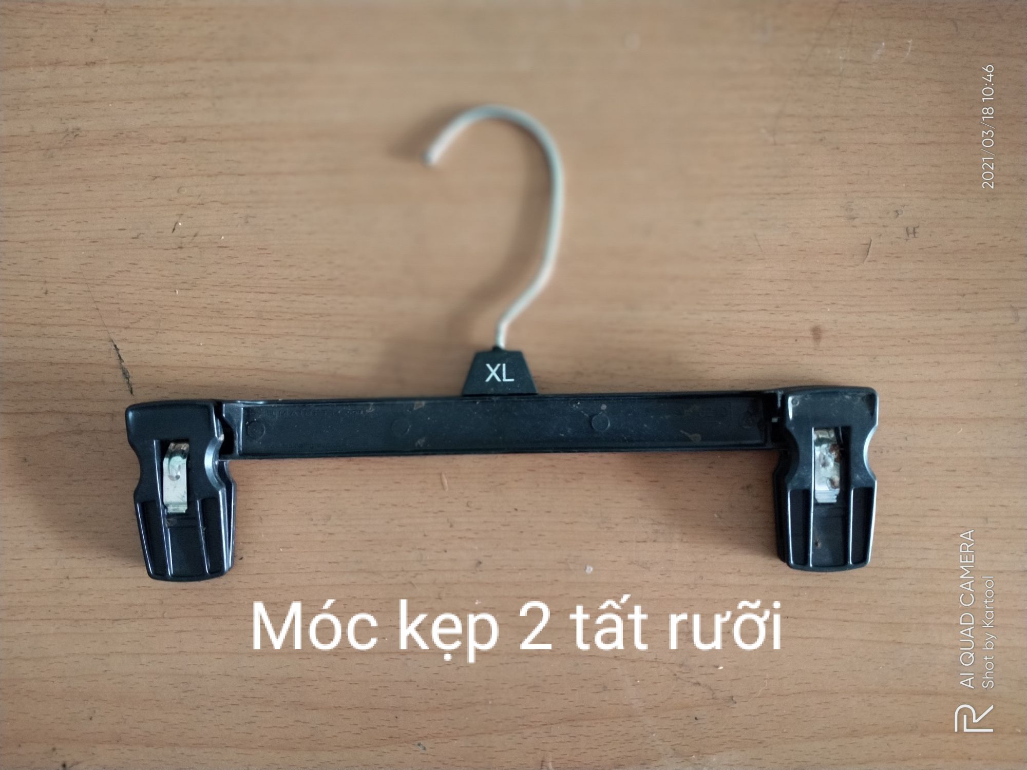 Combo 10 móc kẹp mỏ vịt đen 25 cm