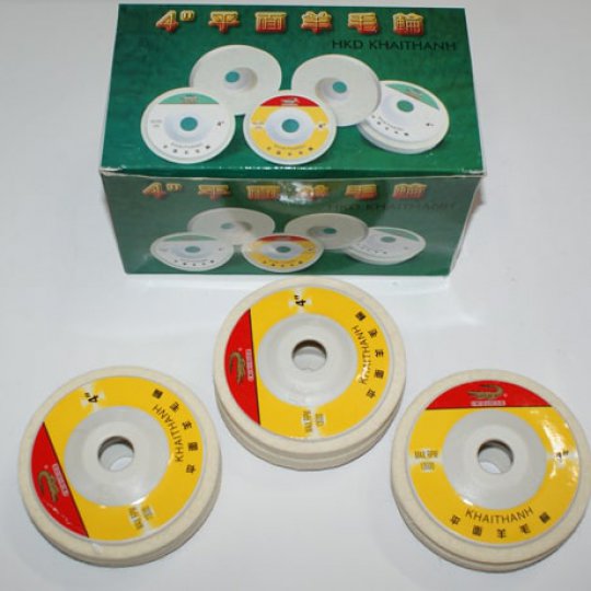 Bánh nỉ đánh bóng kim loại 100mm(Cá sấu)