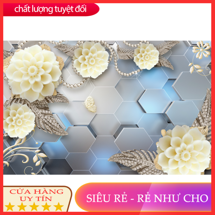 Tranh dán tường 3d phòng ngủ