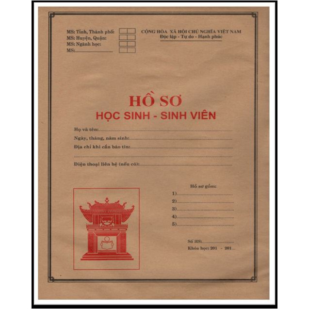 Hồ sơ học sinh sinh viên