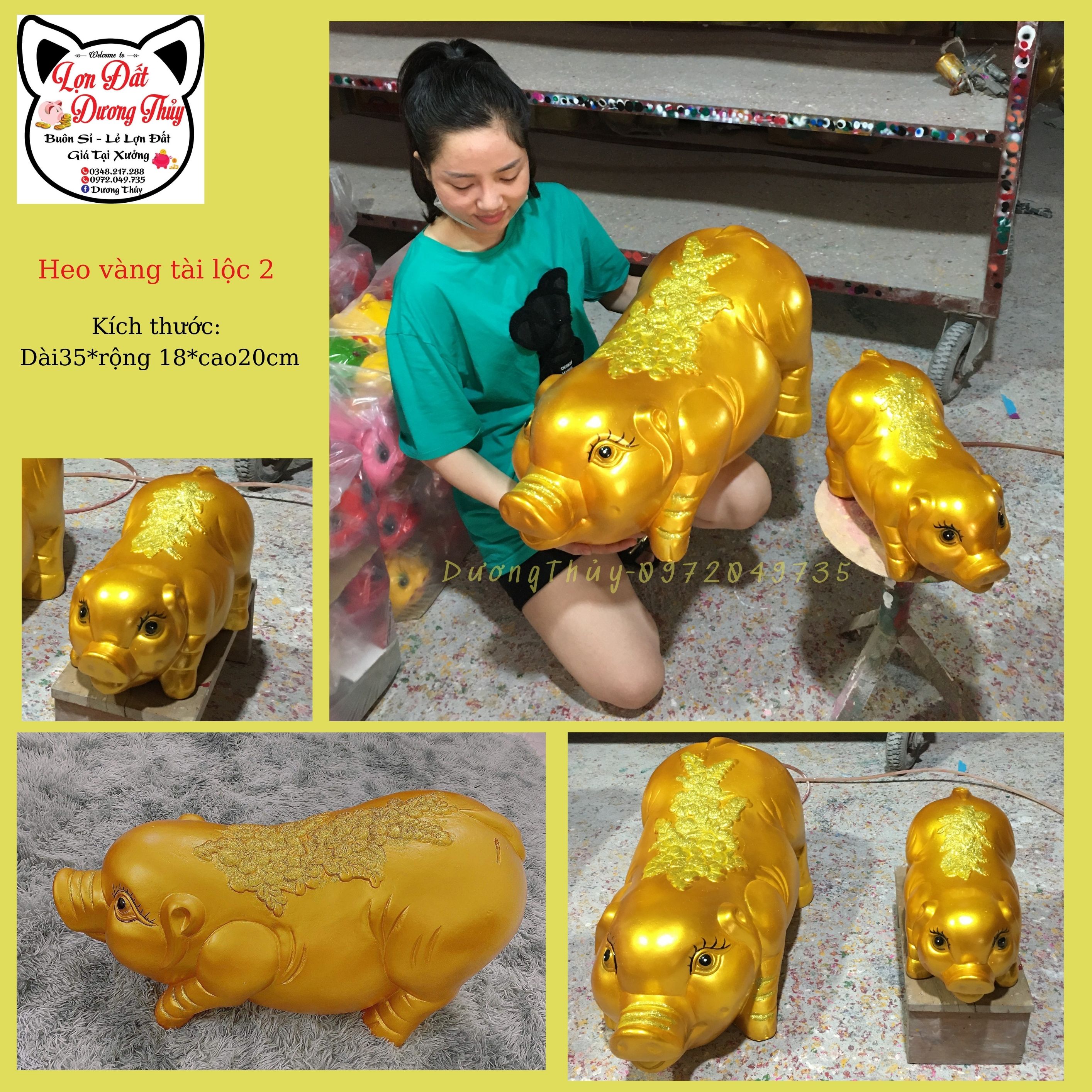 Heo đất, lợn đất, Heo Vàng Tài Lộc 3 size To