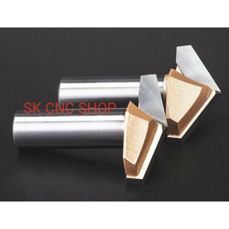 Mũi dao cnc 3d vbit 120 150 độ - cán 12.7mm - sk cnc shop