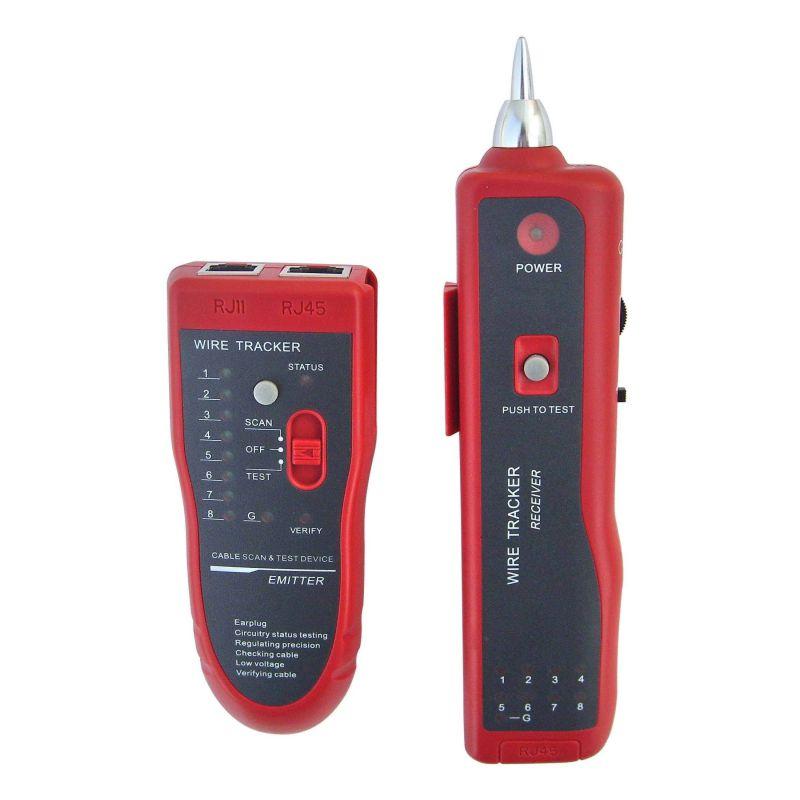 Máy test mạng dò dây mạng rj11 - rj45 âm tường