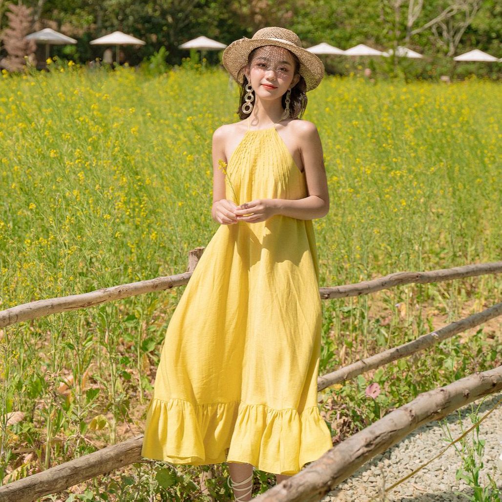 Olv - đầm sunny halter dress