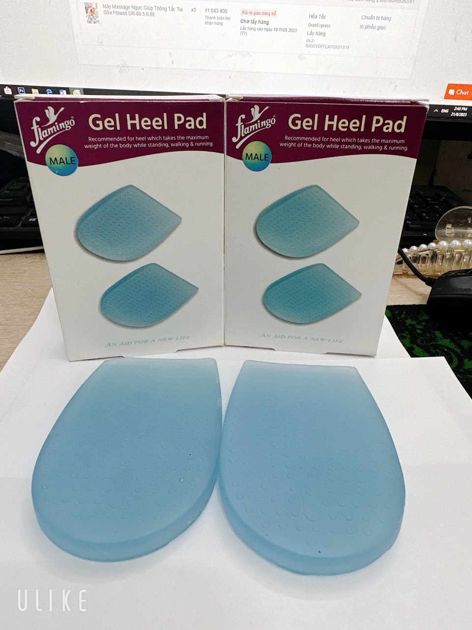 Miếng lót silicon bảo vệ gót chân, giảm đau gai gót chân