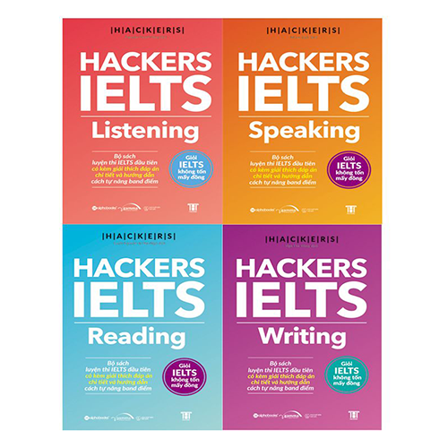 Sách - Hacker IELTS Combo Trọn Bộ 4 Cuốn