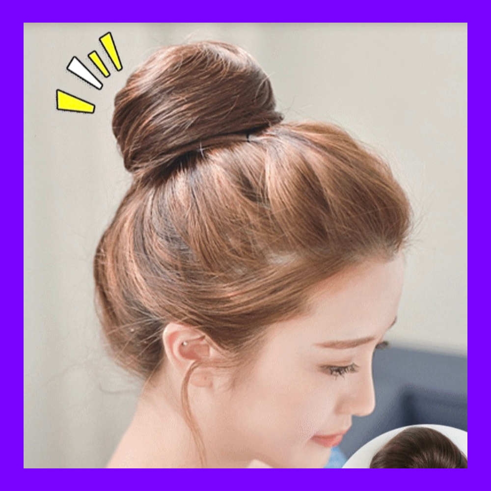 Tóc búi tỏi siêu dễ thương Hàn Quốc