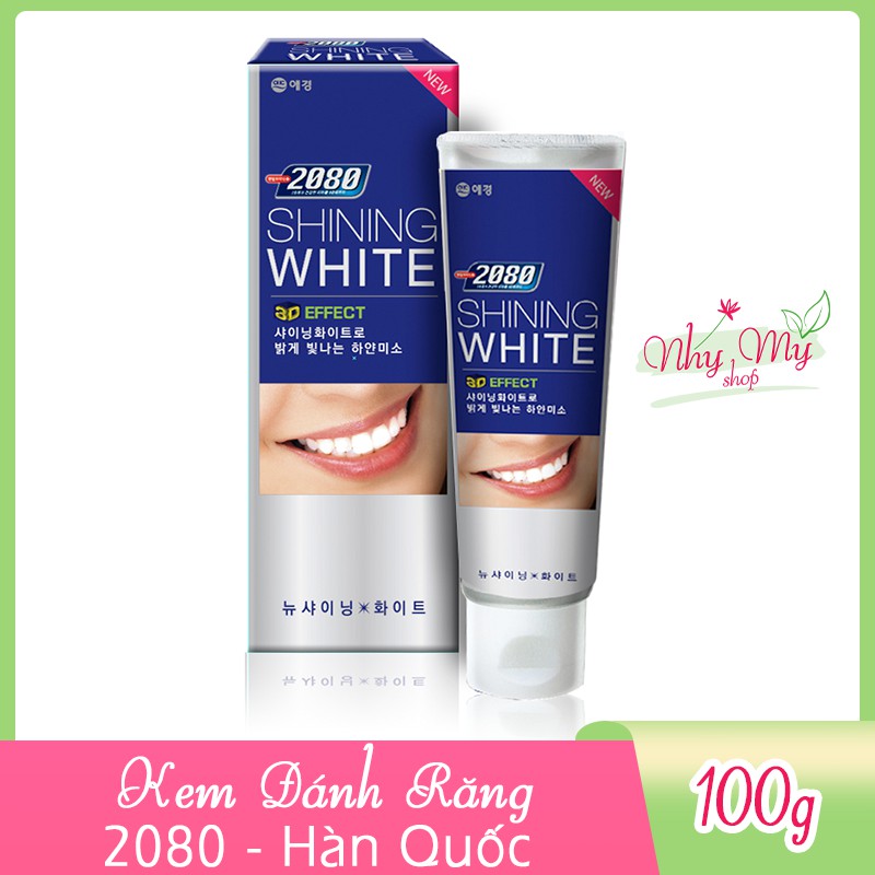 Kem đánh răng cao cấp Hàn Quốc 2080 Shining White 3D Effect, sản phẩm tốt, chất lượng cao, cam kết như hình
