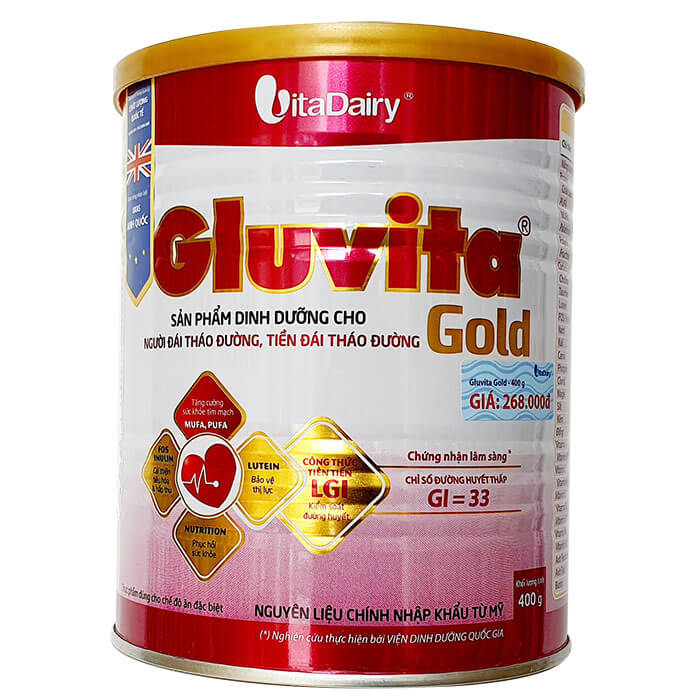 Sữa Bột Gluvita Gold 400G Dành Cho Người Bệnh Tiểu Đường