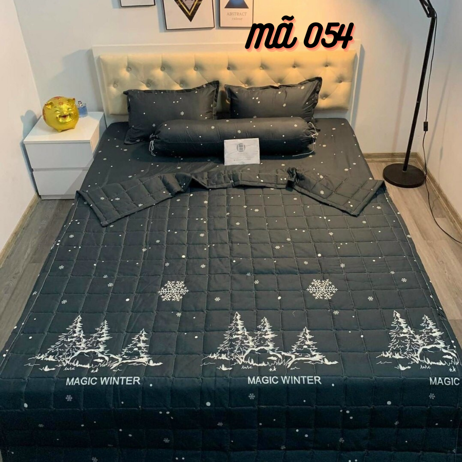 (SALE LỚN) Bộ Chăn Ga Vỏ Gối 5 MÓn Được Chọn Mẫu - 1 Drap+2 Vỏ Gối Nằm+1 Chăn Hè+1 Vỏ Gối Ôm - Thông