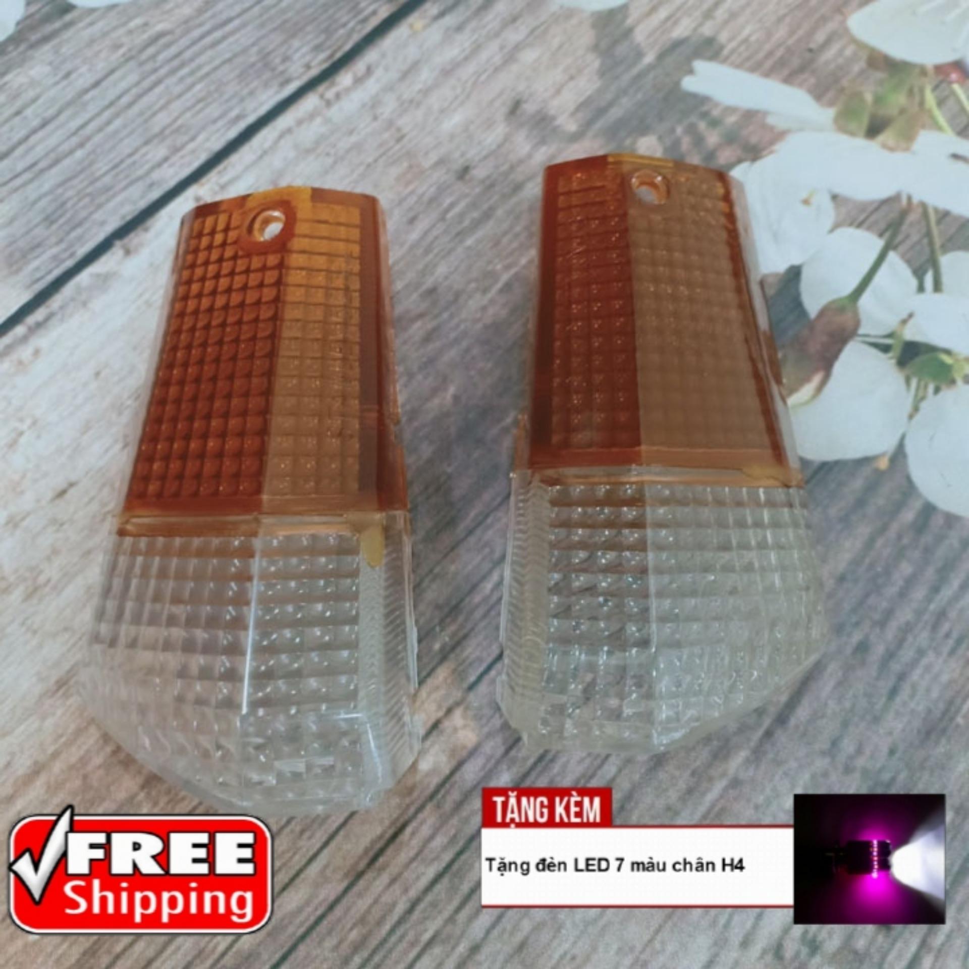 [MIỄN SHIP SỊN XÒ ĐÂY] Nắp xi nhan trước trái , phải xe Dream FS376 - TẶNG ĐÈN LED 7 MÀU SIÊU SÁNG