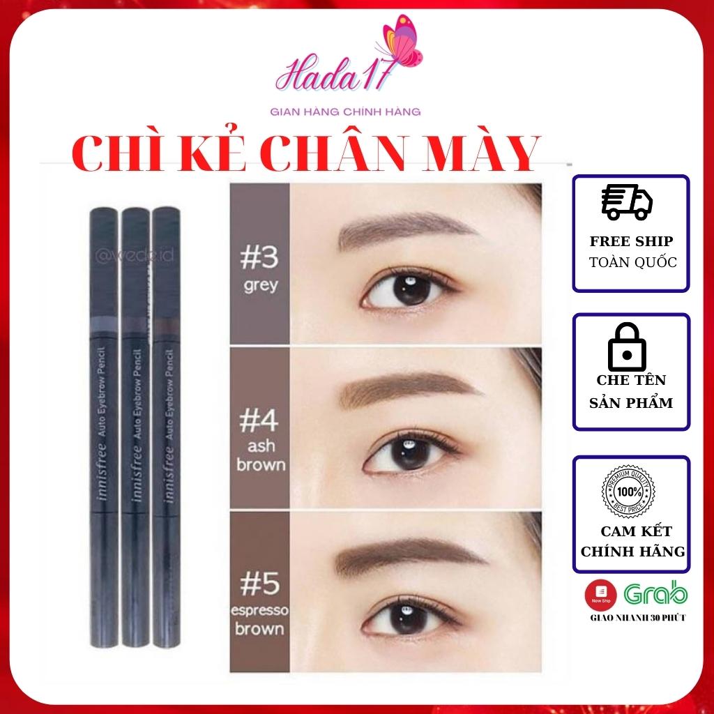 Chì kẻ mày innisfree Auto Eyebrow Pencil không trôi