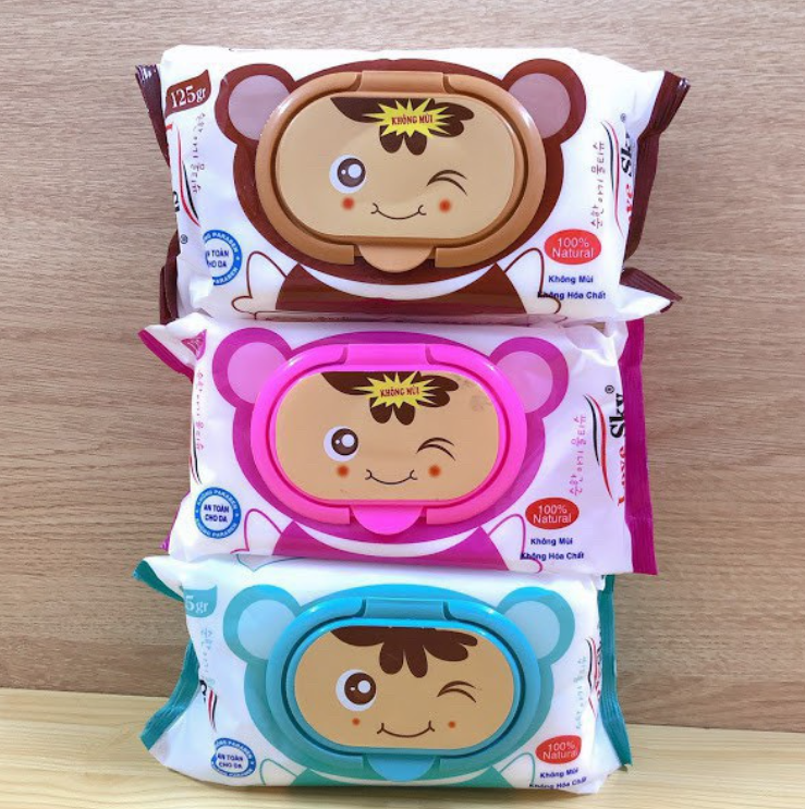 Khăn ướt không mùi Love sky 125g